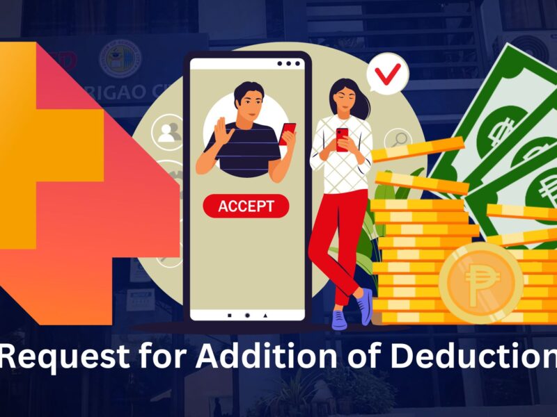Request for Addition of Deduction