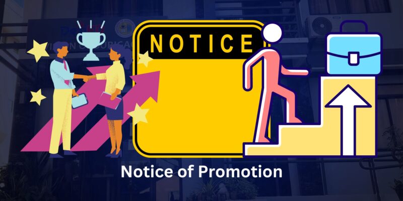 Notice of Promotion