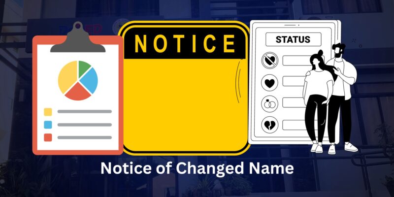 Notice of Changed Name