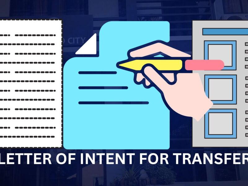 Letter of Intent for Transfer